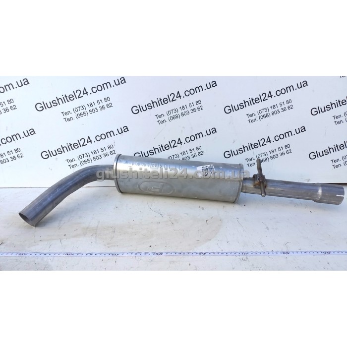 Резонатор Ауди А3 (Audi A3) 1.8-20V/Фольксваген Гольф 4,Бора (Volkswagen Golf IV,Bora) 1.6FSi/1.8/2.0/ Шкода Октавия (Skoda OCTAVIA ) 1.8 -20V/Сеат Толедо (Seat Toledo) 1.8 (01.104) Polmostrow алюминизированный