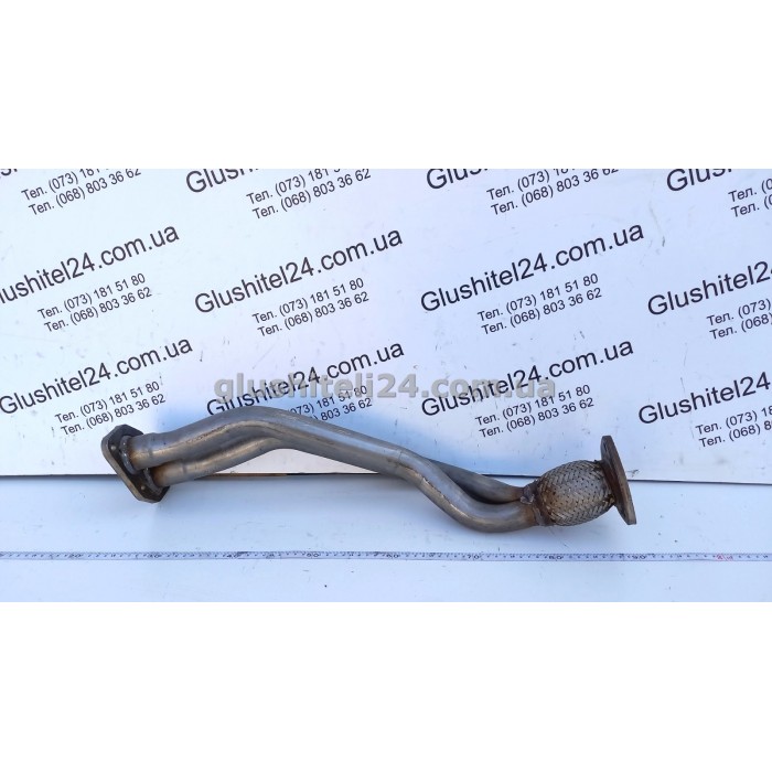 Труба приемная Ауди А4 (Audi A4) / Фольксваген Пассат (Volkswagen Passat) 1.6i / 1.8i 20V 1994-2001 (01.208) Polmostrow алюминизированная