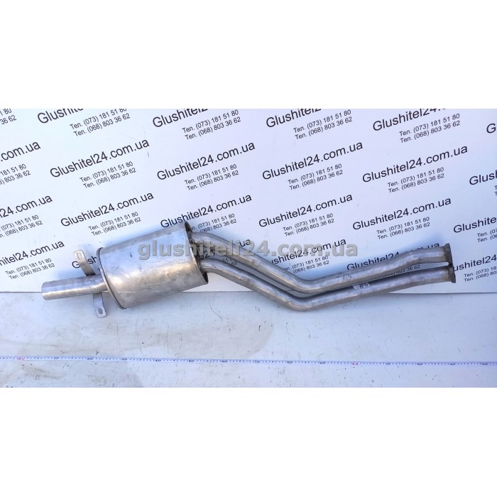 Резонатор передний БМВ 3 Е46 (BMW3 Е46) 320i/323i/328i 2.0/2.5/2.8 бензин 1998-2001 (03.52) Polmostrow алюминизированный