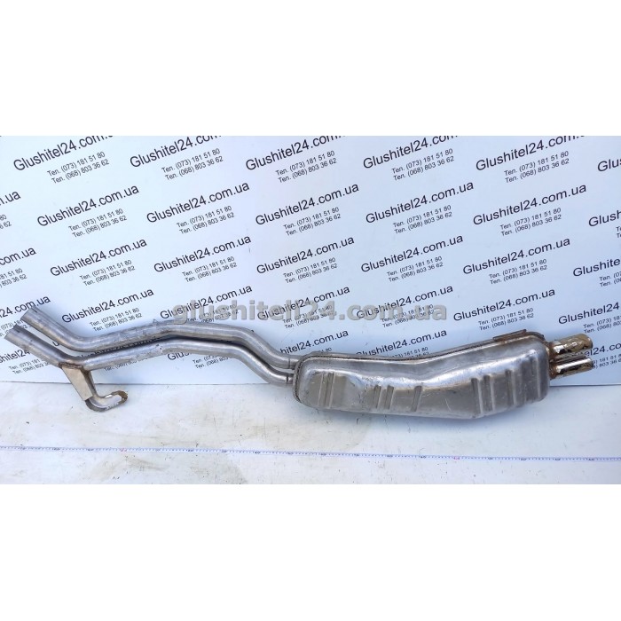 Глушитель БМВ 5 Е34 (BMW 5 E34) 525-24V/530/535 седан/универсал 2.5/3.0/3.4 1988-1996 (03.80) Polmostrow алюминизированный