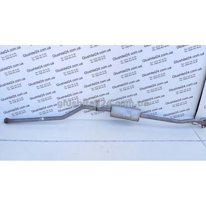 Резонатор (середня частина глушника) Сітроен Берлінго (Citroen Berlingo)/ Пежо Партнер (Peugeot Partner) 1.1i/1.4i/1.6i 16V 2003-2008 (04.131) Polmostrow алюмінізований