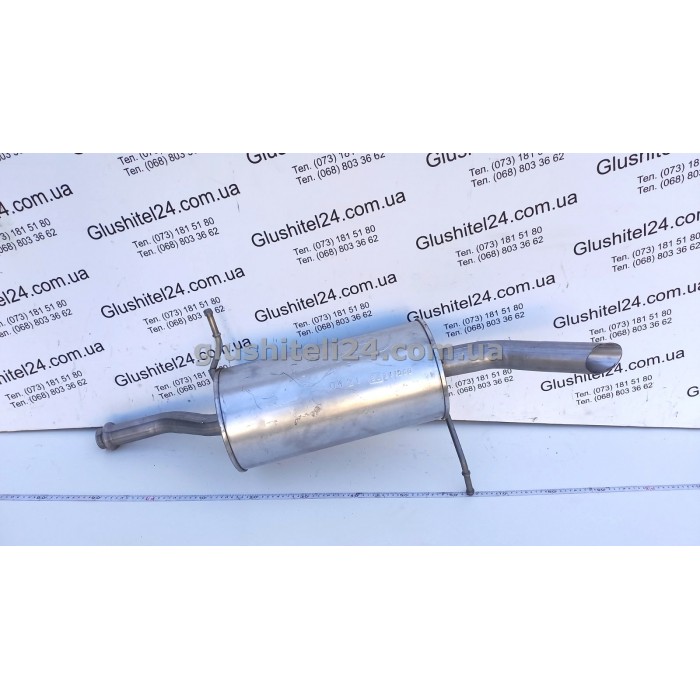 Глушник Сітроен Берлинго 2 (Citroen Berlingo 2) / Пежо Партнер 2 (Peugeot Partner 2) 1.6 HDi 2008-2010 (04.21) Polmostrow алюмінізований