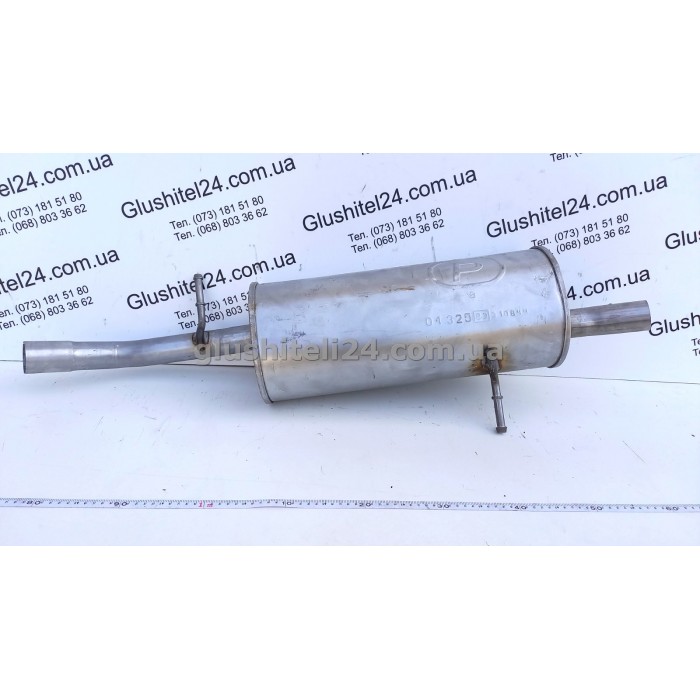 Глушник Сітроен С3 (Citroen C3)/ Сітроен Плуріель (Citroen Pluriel) 1.6i -16V 2002-2009 (04.325) Polmostrow алюмінізований
