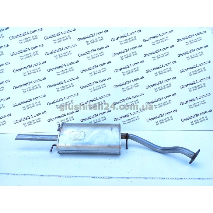 Глушник задній ДЕУ Ланос - Сенс (Daewoo Lanos - Sens) 1.3/1.4/1.5/1.6 седан (05.09) Польща Polmostrow алюмінізований