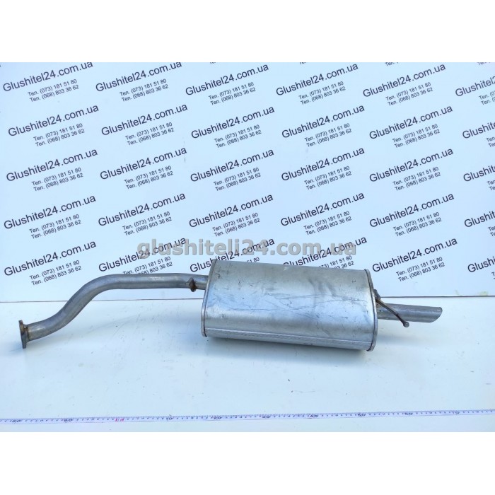 Глушник ДЕУ Ланос - Сенс (Daewoo Lanos - Sens) 1.3/1.4/1.5/1.6 (05.10) Хетчбек Польща Polmostrow алюмінізований