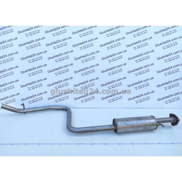 Резонатор ДЭУ Нубира 1 (Daewoo Nubira I) 1.6 16V DOHC 1997-1999 хєтчбек/седан/универсал (05.13) Польша Polmostrow алюминизированный