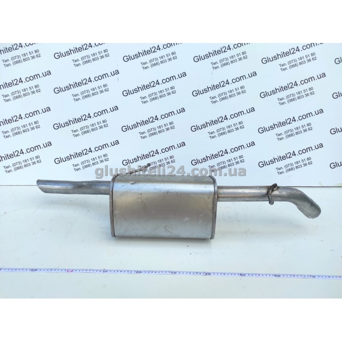 Глушник ДЕУ Нубіра 1 (Daewoo Nubira I) 2.0 16V DOHC 1997-1999 седан (05.17) Польща Polmostrow алюмінізований