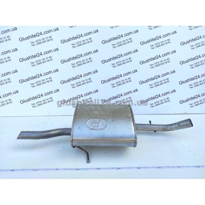 Глушник ДЕУ Нубіра 1 (Daewoo Nubira I) 1.6 16V DOHC 1997-1999 седан (05.18) Польща Polmostrow алюмінізований
