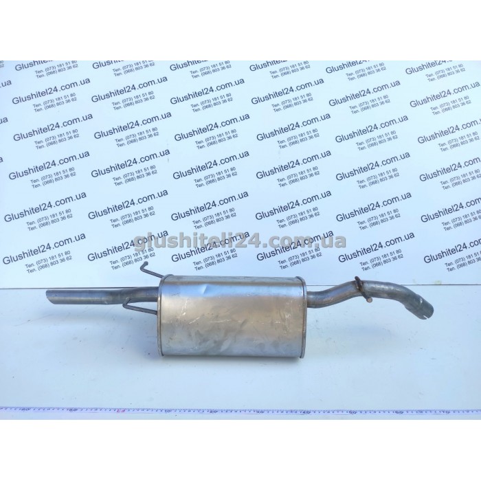 Глушник ДЕУ Нубіра 2 (Daewoo Nubira II) 1.6 16V DOHC седан/універсал 1999- (05.25) Polmostrow алюмінізований