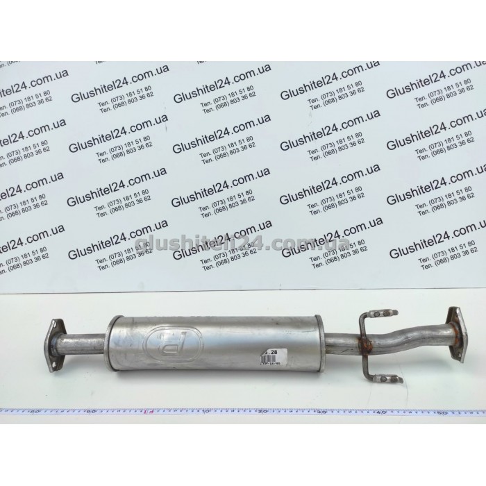 Резонатор ДЕУ Матіз (Daewoo Matiz) (05.28) Польща Polmostrow алюмінізований