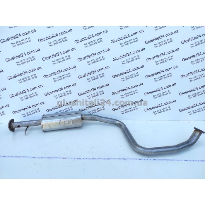 Резонатор Шевроле Такума (Chevrolet Tacuma) 1.6/1.8/2.0 16V (под датчик) (05.34) Польша Polmostrow алюминизированный