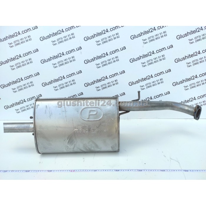 Глушитель Шевроле Такума (Chevrolet Tacuma) 1.6/1.8/2.0 (05.35) Polmostrow алюминизированный