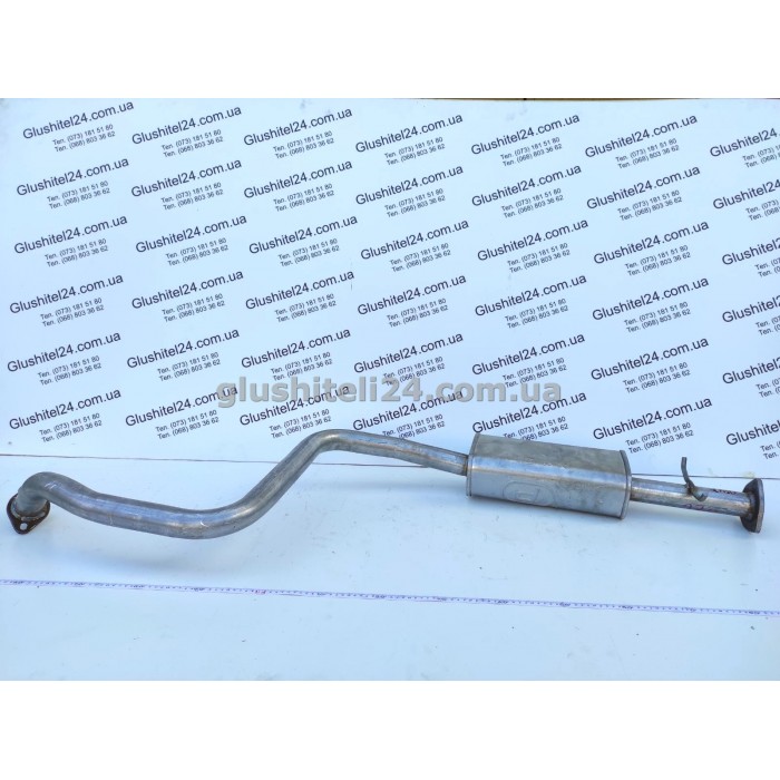 Резонатор Шевроле Такума (Chevrolet Tacuma) 1.6i /1.8i /2.0i 8V/16V 2000- (05.47) Polmostrow алюминизированный