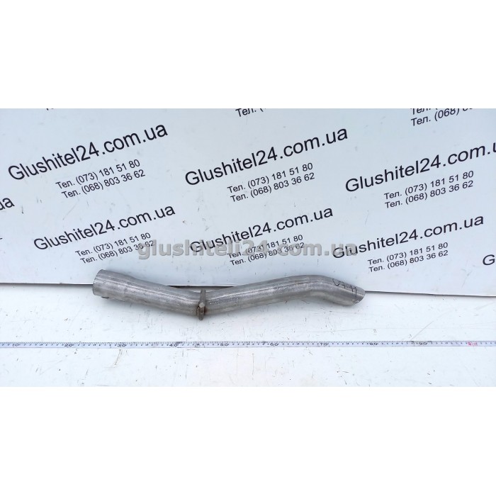 Труба вихлопна Фіат Фіоріно 2,Кубо/Сітроен Немо/Пежо Біппер (Fiat Fiorino II,QuboII/Citroen Nemo/Peugeot Bipper) 1.3D/1.4D 2007- (07.11) Polmostrow алюмінізована