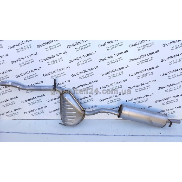 Вихлопна Система (глушник) Фіат Типо (Fiat Tipo) 1.4/1.6/1.8/1.9D 1988-1995 (07.14) Polmostrow алюмінізована