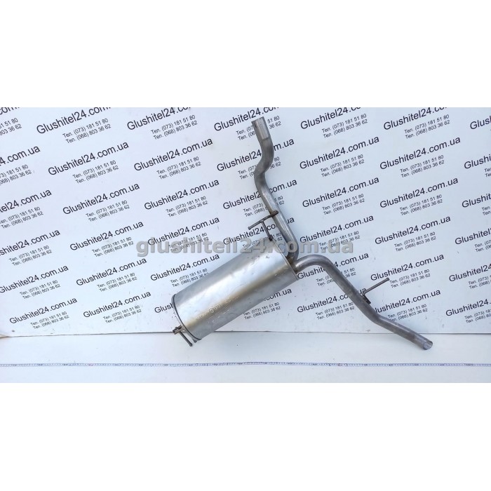 Глушитель задний Фиат Сиена (Fiat Siena)/ Фиат Албеа (Fiat Albea) 1.2/1.4/1.6 -8/16V 1996- (07.169) Polmostrow алюминизированный