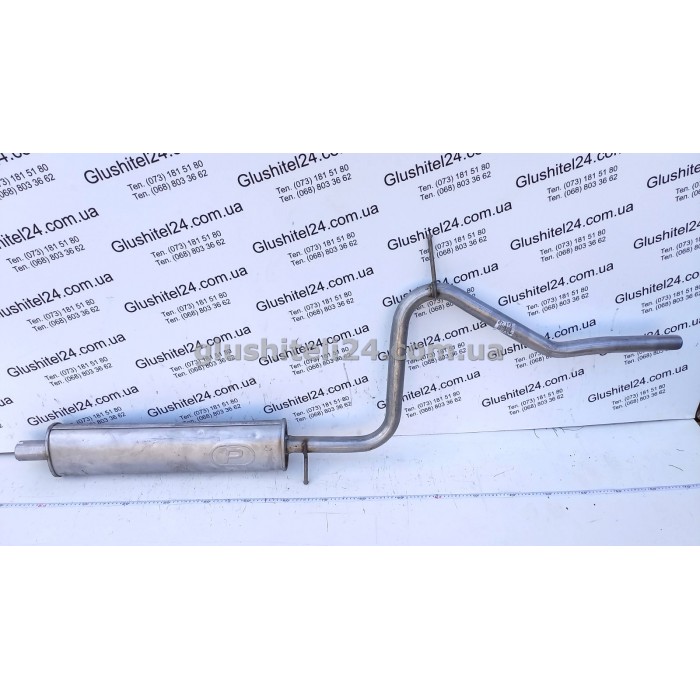 Резонатор Фіат Паліо (Fiat Palio) 1.2/1.6/1.9D 1997-2003 (07.173) Polmostrow алюмінізований