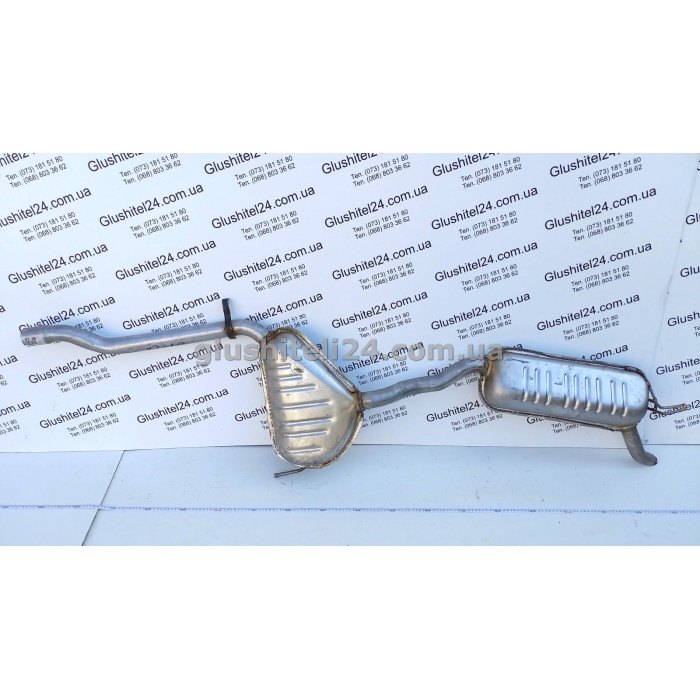 Выхлопная Система (глушитель) Фиат Браво (Fiat Bravo)/ Фиат Брава (Fiat Brava) 1.4i 12V S/SX 1995-1998 (07.26) Polmostrow алюминизированная