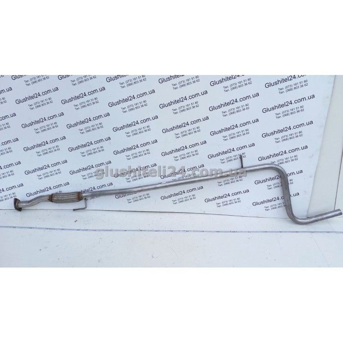 Труба средняя глушителя Фиат Албеа (Fiat Albea) 1.4 8V 1996 - (07.288) Polmostrow алюминизированная