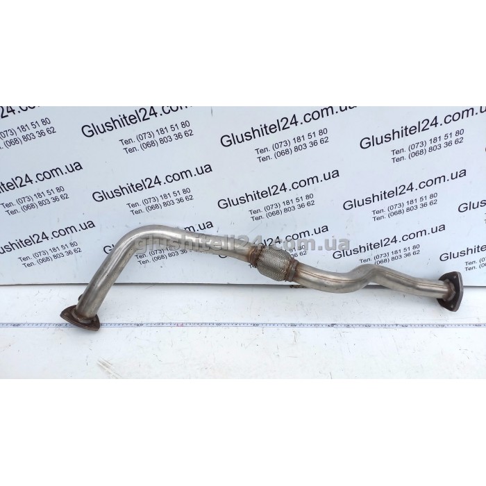 Труба приемная Фиат Браво (Fiat Bravo) / Фиат Брава (Fiat Brava) 1.8 16V 95-01 (07.301) Polmostrow алюминизированная