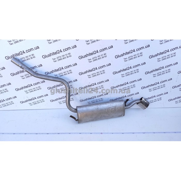 Глушитель Фиат Чинквеченто Спортинг (Fiat Cinquecento Sporting) 1.1i kat 10/94 -98 (07.31) Polmostrow алюминизированный