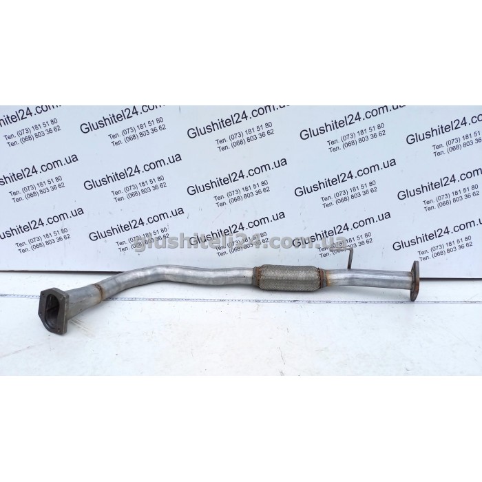 Труба приемная Фиат Добло (Fiat Doblo) 1.9D дизель 2000-2005 (07.318) Polmostrow алюминизированная