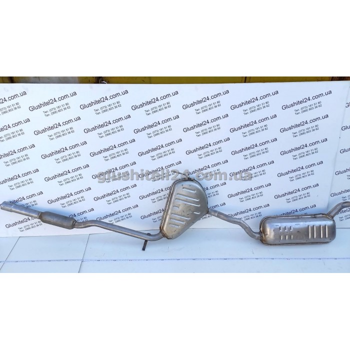 Выхлопная Система (глушитель) Фиат Браво (Fiat Bravo)/ Фиат Брава (Fiat Brava) 1.2 16V 1998-2001 (07.404) Polmostrow алюминизированная