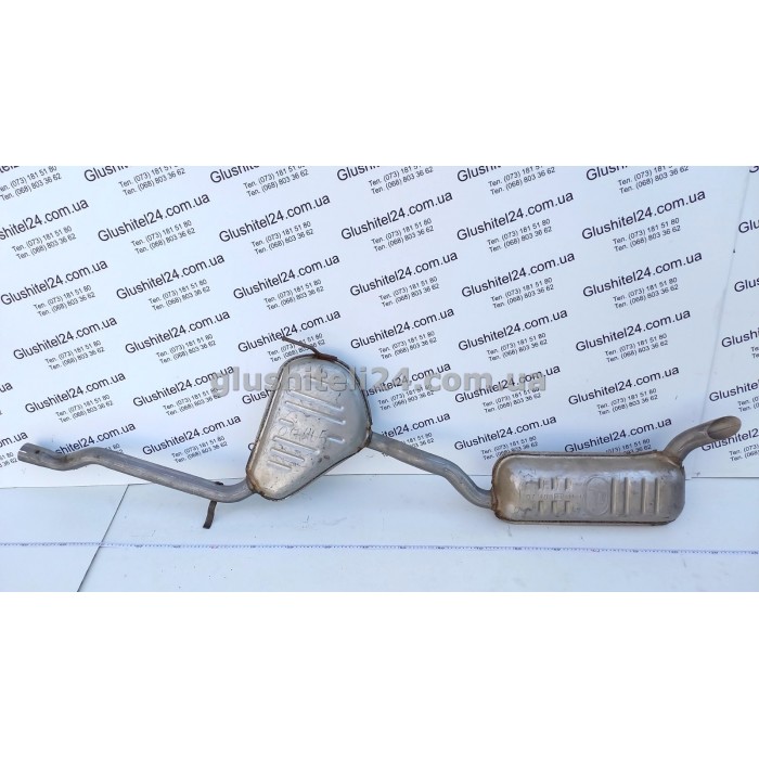 Выхлопная Система (глушитель) Фиат Браво (Fiat Bravo)/ Фиат Брава (Fiat Brava) 1.9TD 1996-2001 (07.405) Polmostrow алюминизированная