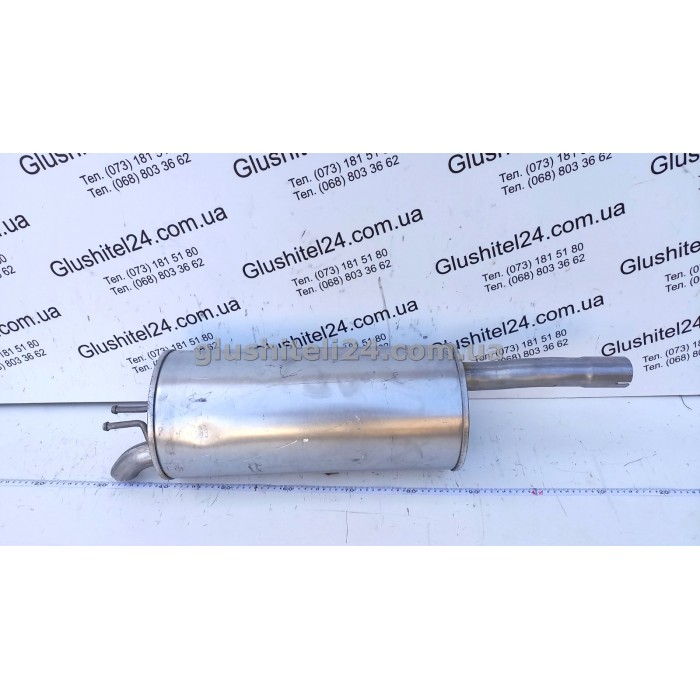 Глушитель Фиат Добло (Fiat Doblo) 1.6-16V/1.9D дизель 2000-2005 (07.414) Polmostrow алюминизированный