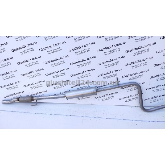 Резонатор Фіат Албея (Fiat Albea) 1.2 16V 2002-2006 (07.458) Polmostrow алюмінізований