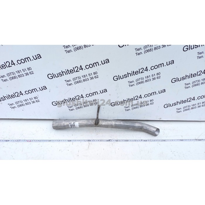 Труба кінцева Сітроен Немо (Citroen Nemo)/ Фіат Фіоріно 2 (Fiat Fiorino 2) /Фіат Кубо (Fiat Qubo)/ Пежо Біппер (Peugeot Bipper) 1.4i 2008- (07.47) Polmostrow алюмінізована