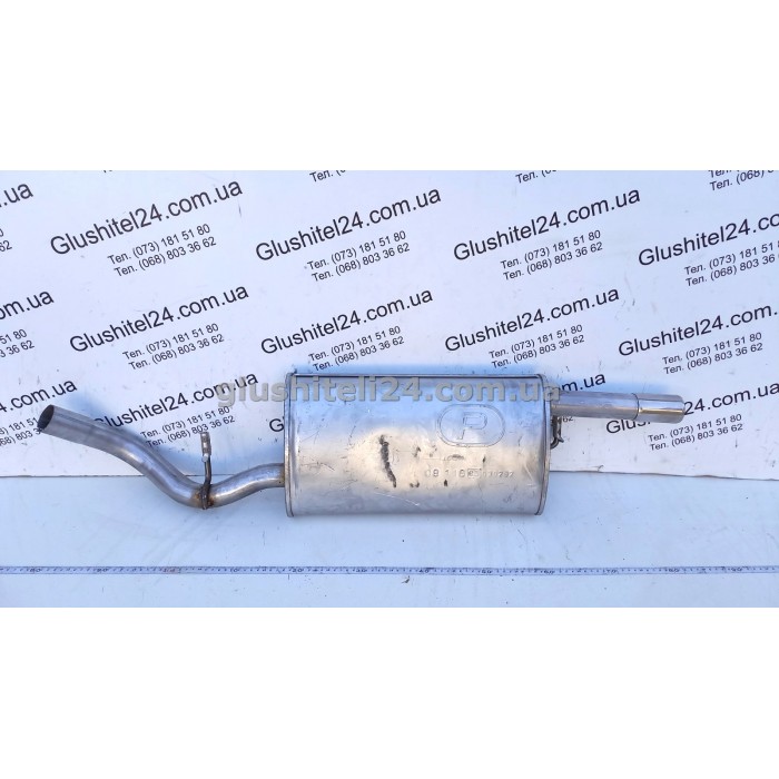 Глушник задній Форд Ескорт (Ford Escort) 1.6i-16V HB kat 1995-2001 (08.116) Polmostrow алюмінізований