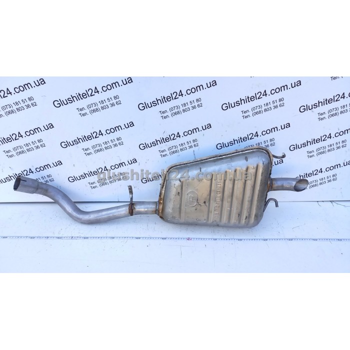 Глушник Форд Ескорт (Ford Escort) 1.6i/1.8i -16V універсал kat 1992-1995 (08.127) Polmostrow алюмінізований