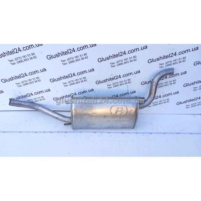 Глушник Форд Фієста (Ford Fiesta) 95-98 1.3I Courier kat (08.179) Polmostrow алюмінізований
