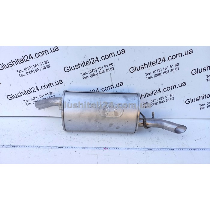 Глушник Форд Фієста (Ford Fiesta) 1.1/1.3i kat 1991-1996 (08.19) Polmostrow алюмінізований