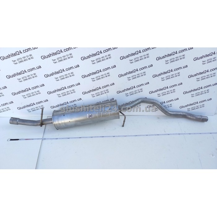 Резонатор Форд Галаксі (Ford Galaxy) 2.0/2.3/2.8 1995-2006/ Сеат Альхарма (Seat Alhambra) 1.8/2.0 1996-2010 (Фольксваген Шаран) Volkswagen Sharan 1.8/2.0/2.8 1995-2010 (08.218) Polmostrow алюмінізований