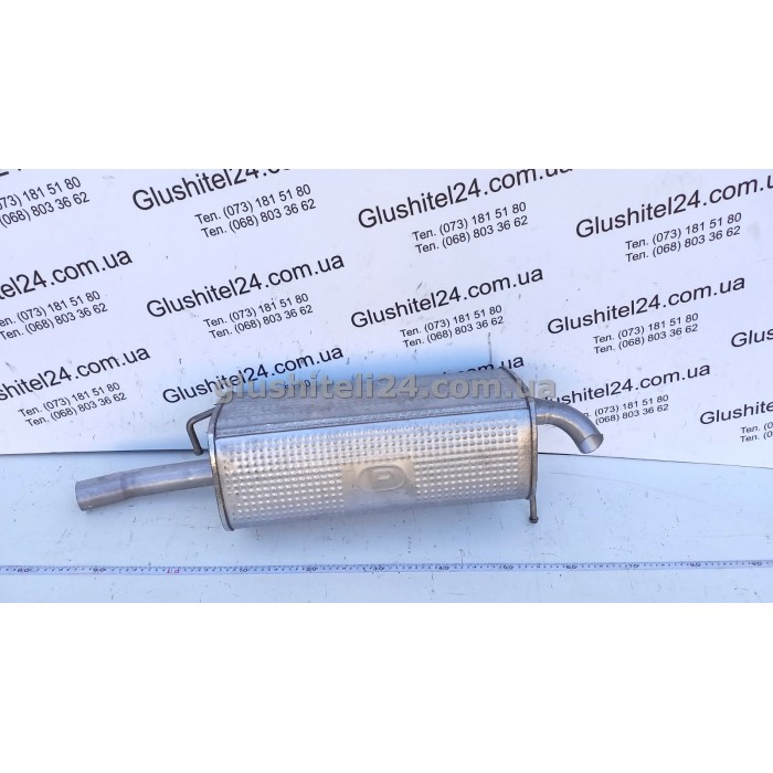 Глушник Форд Фієста МК5 (Ford Fiesta MK5)/ Мазда 2 (Mazda 2) 1.2/1.25/1.3/1.4 16V 2001-2007 (08.542) Polmostrow алюмінізований