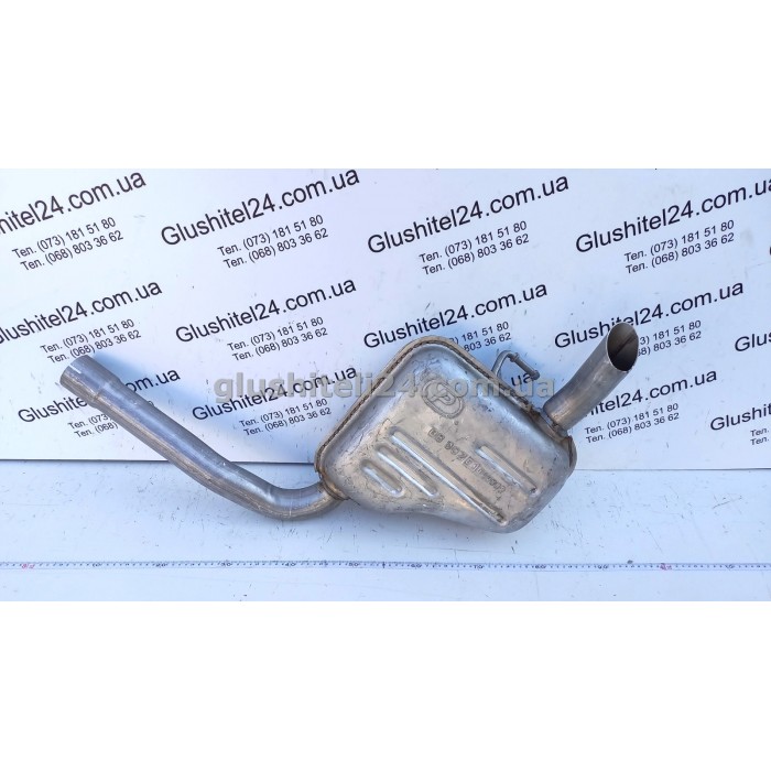 Глушитель правый Форд Мондео (Ford Mondeo) 2.5i 24V V6; хэтчбек/седан 1994-1999 (08.562) Polmostrow алюминизированный