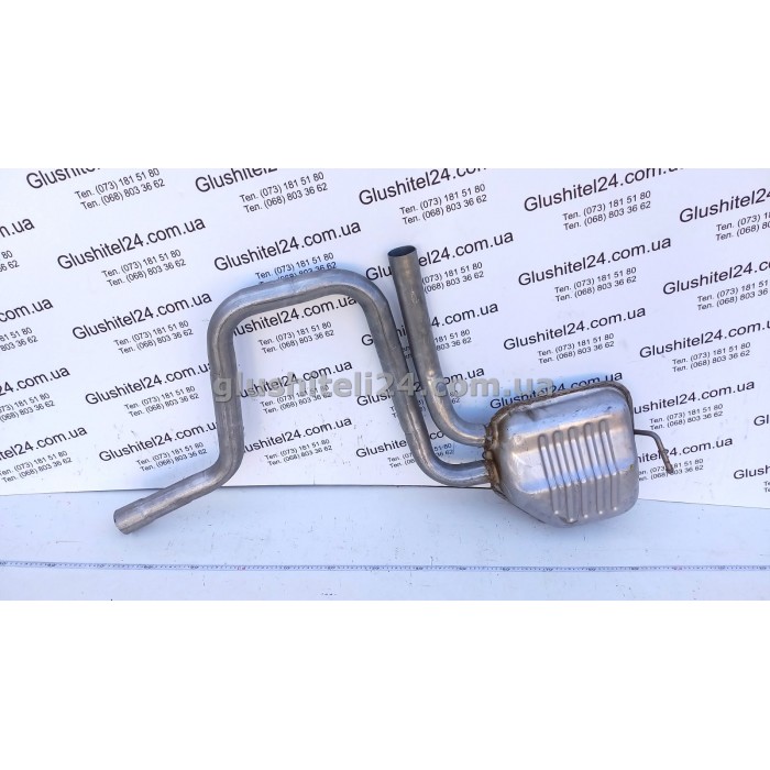 Глушитель левый Форд Мондео (Ford Mondeo) 2.5 V6 24V хэтчбек/седан 1994-1999 (08.563) Polmostrow алюминизированный