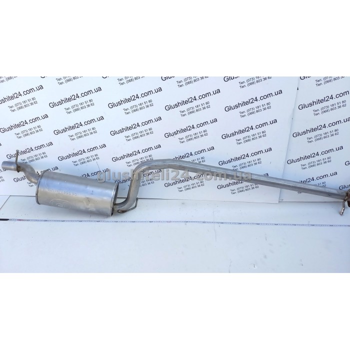 Резонатор Форд Фокус 1 (Ford Focus 1) 2.0i 16V 1998-2004 (08.568) Polmostrow алюминизированный