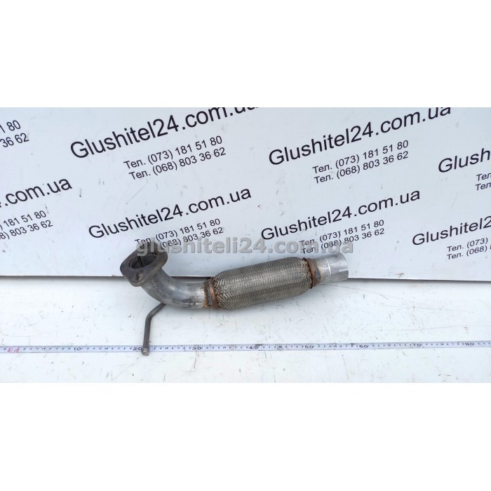 Труба приемная Форд Фиеста/Фьюжн (Ford Fiesta/Fusion)/ Мазда 2 (Mazda 2) 1.4/1.6TDCI 2001- (08.569) Polmostrow алюминизированная