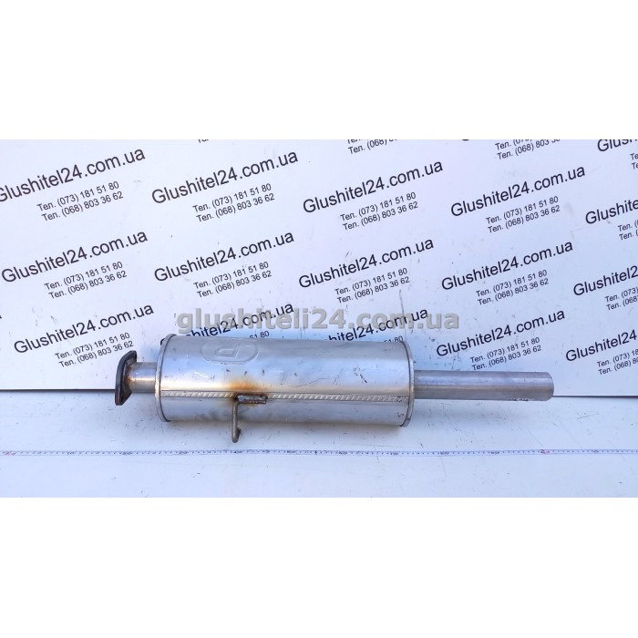 Резонатор Форд Транзит (Ford Transit) 2.5TD 1996-2000 (08.571) Polmostrow алюминизированный