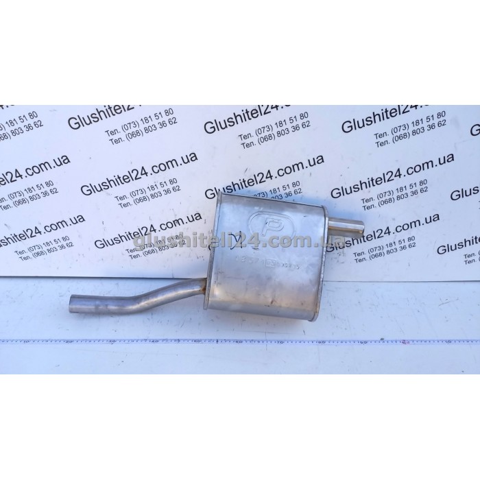 Глушитель Форд Фокус 1 (Ford Focus 1) 1.4i 16V хэтчбек 1998-2004 (08.574) Polmostrow алюминизированный