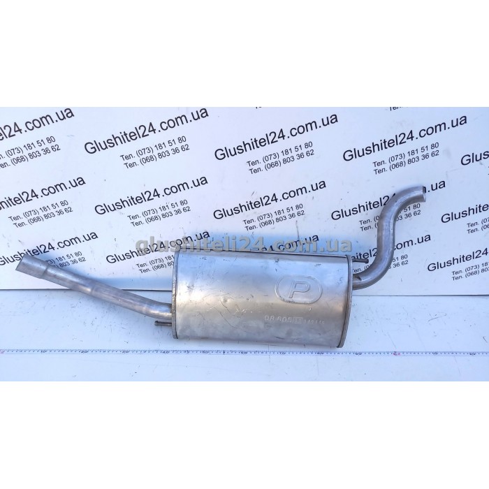 Глушник Форд Фієста Кар'єра (Ford Fiesta Courier)/Мультіспейс (Multispace) 1.8D 1995-2000 (08.605) Polmostrow алюмінізований