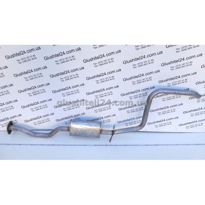 Резонатор Форд Ескорт (Ford Escort)/Форд Оріон (Ford Orion) 1.4/1.6 хетчбек/комбі 1992-2001 (08.99) Polmostrow алюмінізований