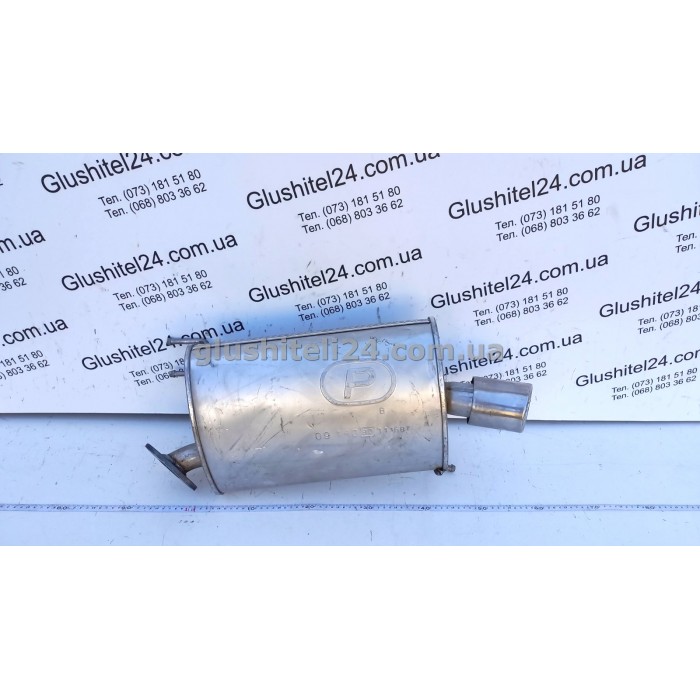 Глушитель левый Хонда Аккорд (Honda Accord) 2.4 16V седан 2003 - (09.140) Polmostrow алюминизированный