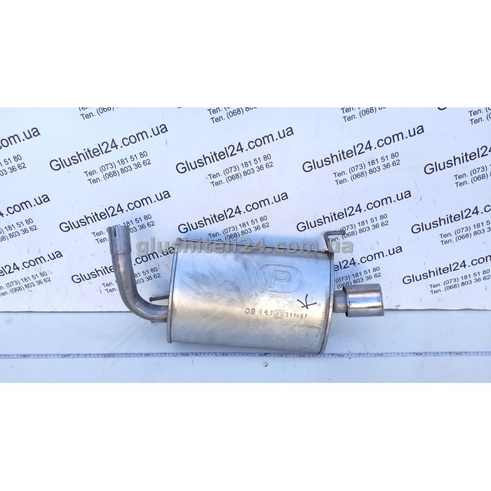 Глушитель правый Хонда Аккорд (Honda Accord) 2.4 16V седан 2003 - (09.141) Polmostrow алюминизированный