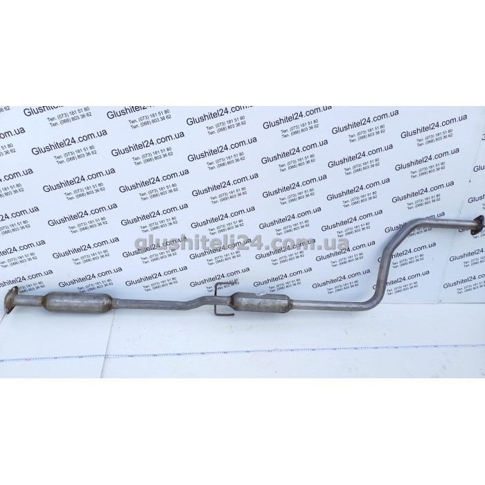 Резонатор Хонда Цивік 4 (Honda Civic 4) 1.3/1.4 16V хетчбек/седан 1987-1991 (09.48) Polmostrow алюмінізований