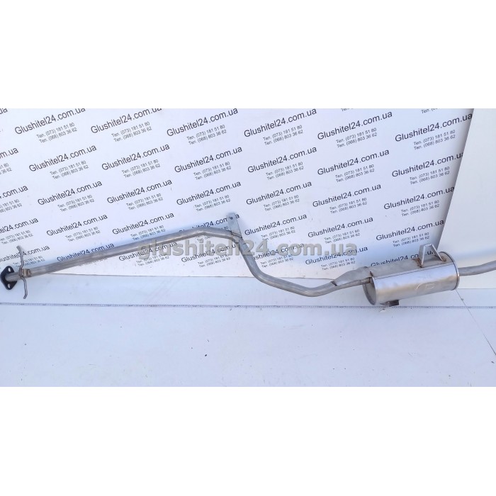 Глушник Хюндай Поні (Hyundai Pony)/ Хюндай Ексель (Hyundai Excel) 1.3/1.5 седан 1990-1992 (10.012) Polmostrow алюмінізований