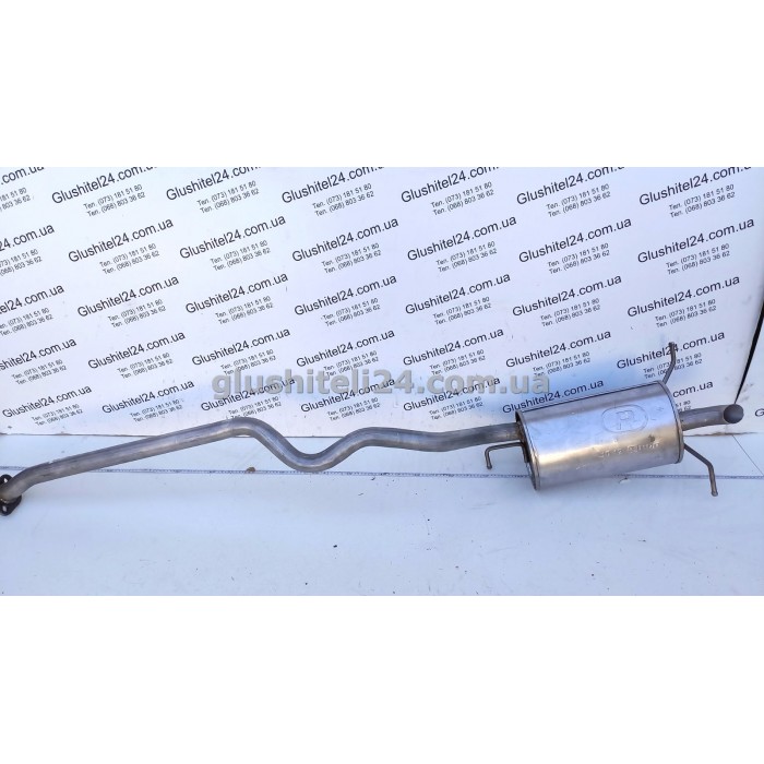 Глушник Хюндай Санта Фе (Hyundai Santa Fe) 2.0/2.4 бензин/2.0 CRDI 2001-2006 (10.12) Polmostrow алюмінізований